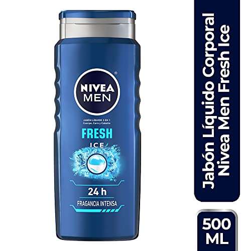 Amazon | Jabón líquido corporal: NIVEA MEN Fresh Ice | Planea y Ahorra, envío gratis con Prime