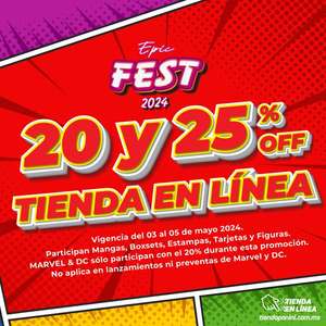 Panini en Linea: Epic Fest 20% y 25% de descuento