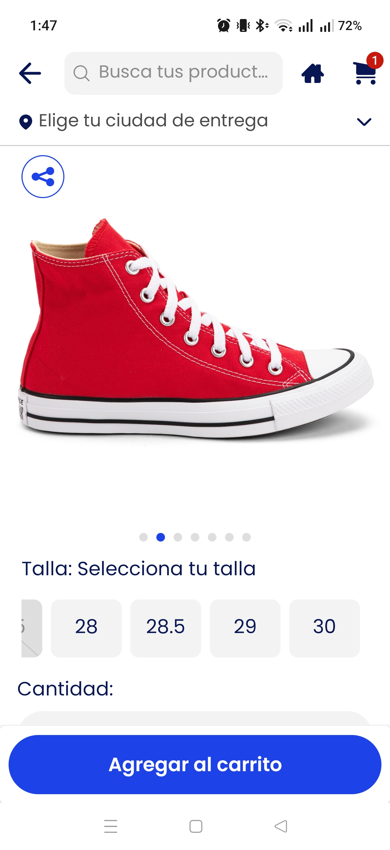 Coppel: Converse de bota Rojos