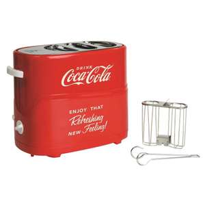 Bodega Aurrera: Máquina de Hot Dogs Nostalgia Coca-Cola 5 Niveles Roja