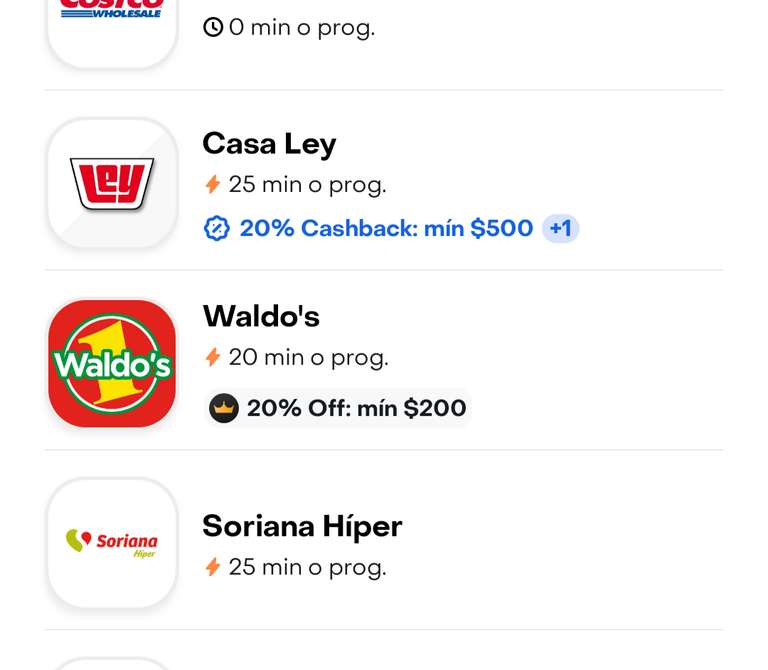 Waldo's en Rappi: 20% desct. en compra mínima de $200 (usuarios pro)