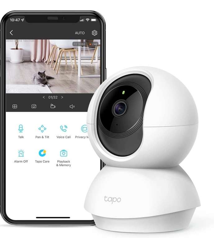 Amazon: TP-Link Tapo C200, cámara Wi-Fi 1080p, audio bidireccional, funciona con Alexa