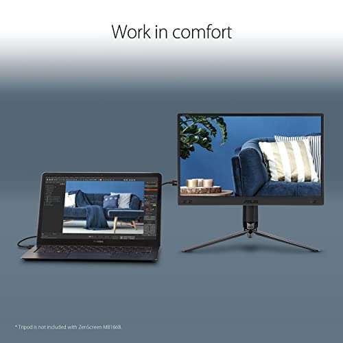 Amazon: Asus Monitor portátil, 15.6 Pulgadas, Full HD, IPS, antirreflejo, Alimentado por USB, sin Parpadeo, Filtro de luz Azul