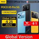 AliExpress - POCO X5 Pro 5G versión Global, 128GB/256GB, Snapdragon 778G, 120Hz, AMOLED, DotDisplay, 108MP, 67W, NFC