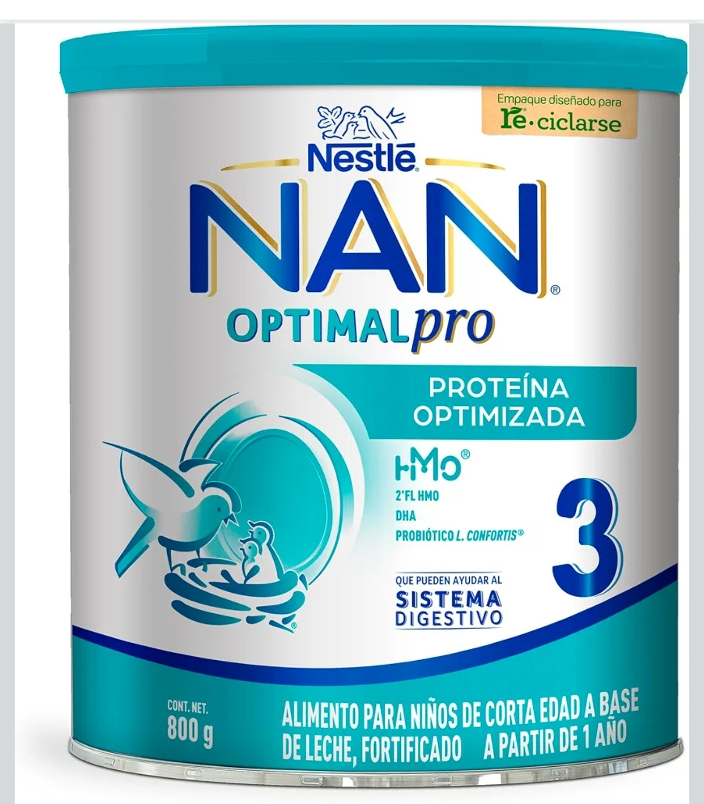 Amazon: $163 ||| 3x2 ||| Nestlé Baby Me Fórmula Infantil 3 Optipro, 800G