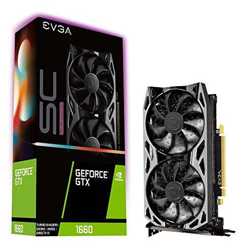 Amazon: EVGA GeForce GTX 1660 SC Ultra Gaming, 06G-P4-1067-KR, 6GB GDDR5