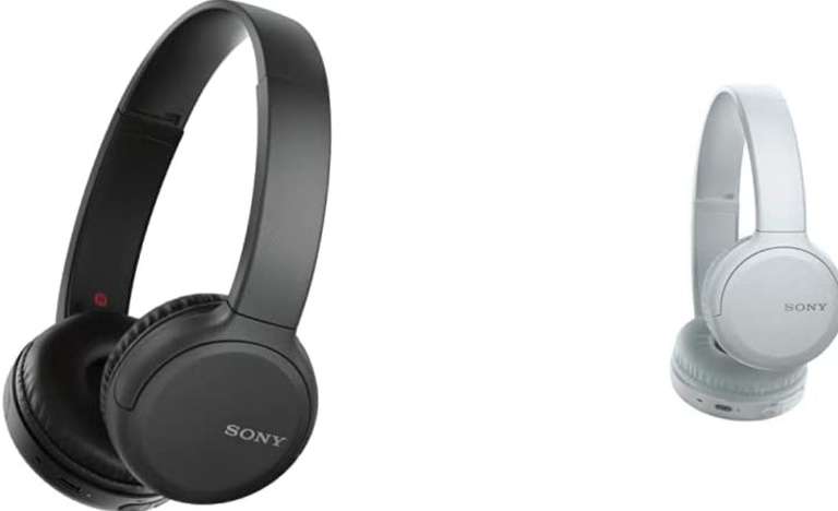 Amazon: Sony WH-CH510 - Audífonos inalámbricos de Diadema, Negro, Una Talla + WH-CH510 - Audífonos inalámbricos de Diadema, Blanco