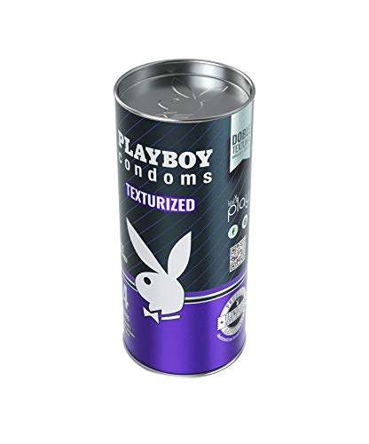 Amazon: Playboy condones texturizados, Lata con 24 Preservativos 3 en 1