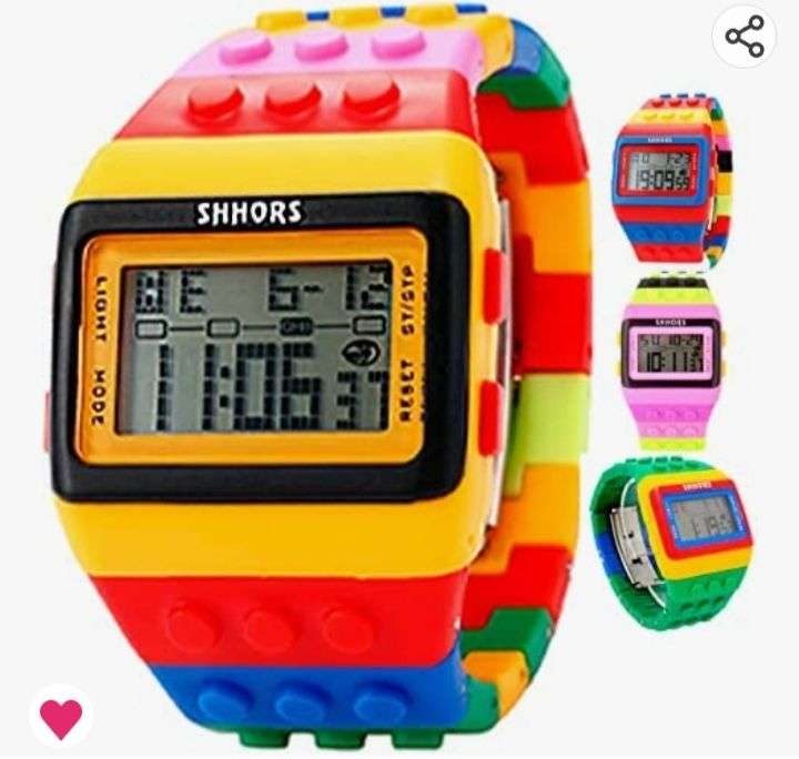  Reloj de Pulsera para Niño y Niña (tipo Lego) 