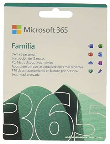 AMAZON; Office 365 familia 6 usuarios