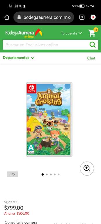 Bodega Aurrera: Animal Crossing $800 pesitos