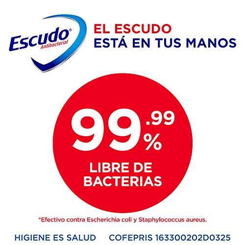 Amazon: Escudo Antibacterial, Toallitas Húmedas Antibacteriales Para Manos, 100 Piezas (2 paq de 50 toallitas c/u) | envío gratis con Prime