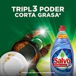 Amazon: SALVO Lavatrastes Líquido Power Clean, jabón liquido que remueve grasa difícil, 3 unidades de 1.2L (Total 3.6L) | Planea y Ahorra