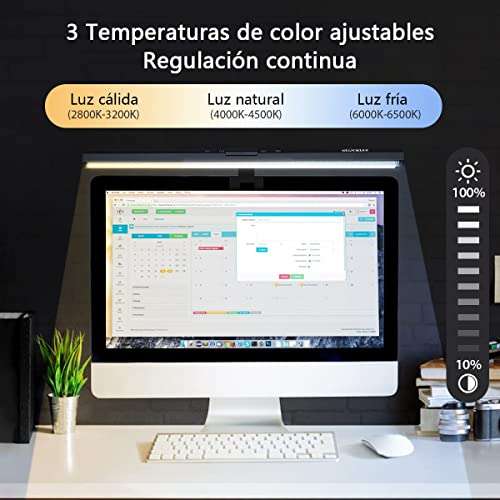 Amazon: Barra LED para Monitor de Computadora, Glückluz USB, Atenuación y Ajuste de tono