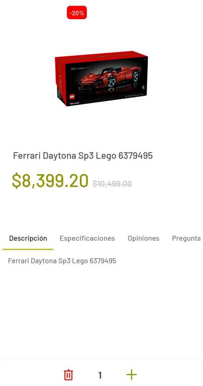 Soriana: Ferrari Daytona sp3 lego