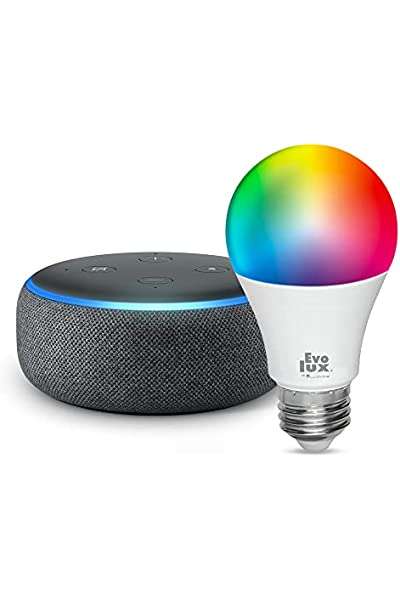 Amazon: Dispositivos Amazon Echo con EvoLux Smart bulb