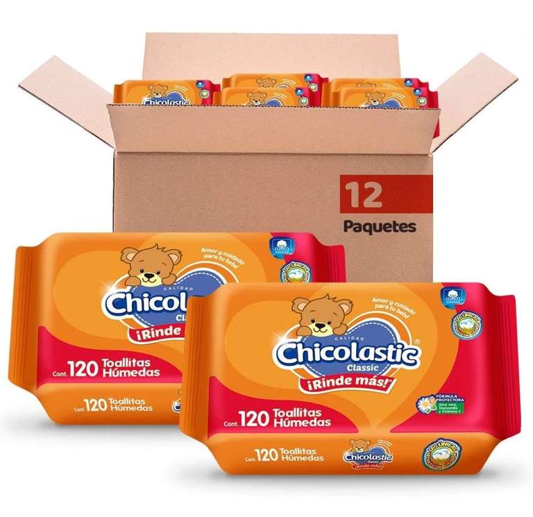 Amazon: 3 cajas de toallitas humedas chicolastic. Leer descripción