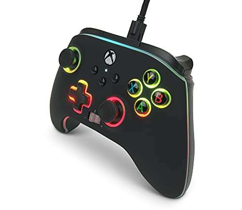 AMAZON PowerA Control Mejorado Spectra Infinity Alámbrico para Xbox Series X|S - Negro - Standard Edition