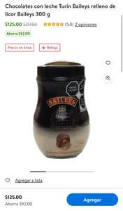 Walmart: Chocolates con leche Turin Baileys relleno de licor Baileys 300 g