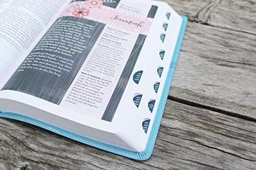 Amazon: NIV, Ultimate Bible for Girls, Faithgirlz Edition, Leathersoft, Teal, Thumb Indexed Tabs
