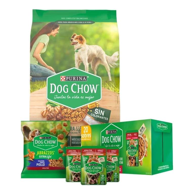 Walmart: Alimento para Perro Purina Dog Chow Bundle Adultos Medianos y Grandes 10 kg