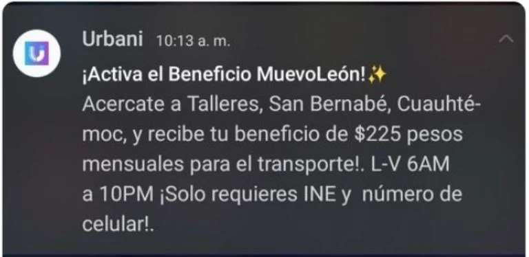 Urbani y MeMuevo: 225 Pesos Mensuales para Transporte en Nuevo Leon