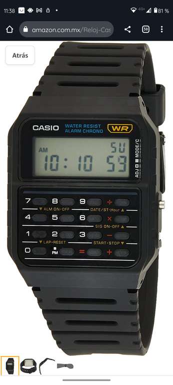 Amazon: Reloj Casio calculadora. Termina oferta en 15 min