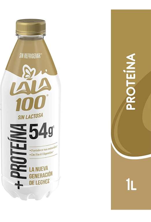 Amazon: Lala 100 Leche + Proteína Paquete con 12 Piezas de 1 Litro