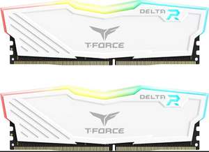 Amazon: TEAMGROUP T-Force Delta RGB DDR4 16GB (2x8GB) 3200MHz (PC4-25600) CL16 Módulo de Memoria de Escritorio TF4D416G3200HC16CDC01 Blanco