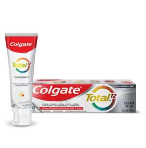 Amazon: Colgate Pasta Dental, Total 12 Clean Mint Multibeneficios, 12 Horas de Defensa Antibacterial 100 ml PLANEA Y CANCELA