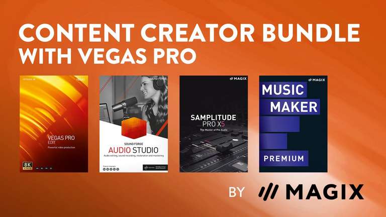 Fanatical: Content Creator Bundle with Vegas Pro - Vegas pro 18 Edit