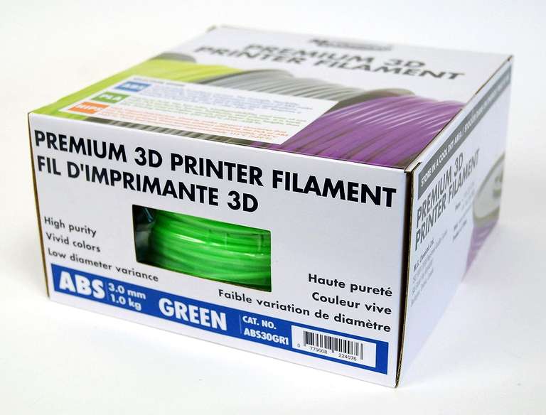 AMAZON: 1KG FILAMENTO 2.85MM ABS MARCA MG CHEMICALS COLOR VERDE.