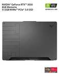 Amazon: Laptop Asus TUF Gaming A15 / FA506ICB-HN163W / AMD Ryzen 7 / NVIDIA GeForce RTX 3050 / 512GB SSD / 8GB RAM
