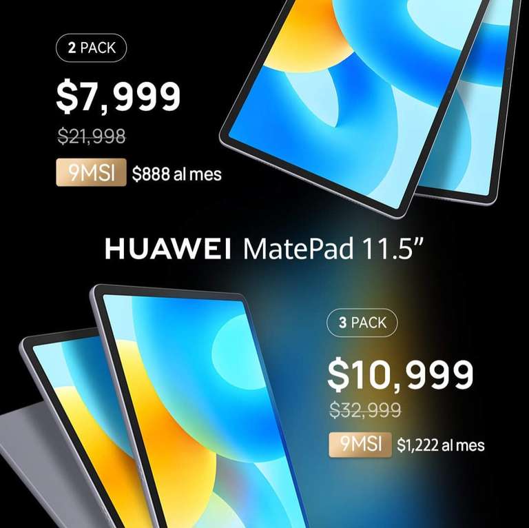 Huawei: Paquete 3 tablets Huawei MatePad 11.5