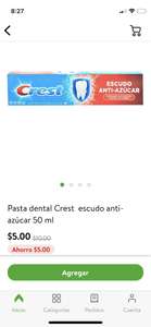 Bodega Aurrera: Pasta dental Crest escudo anti-azúcar 50 ml