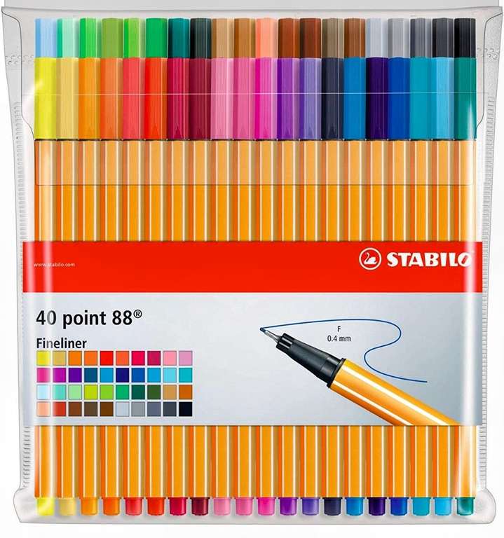 Amazon | Stabilo - Paquete con 40 bolígrafos de punto fino (Pa' pintar los Mandalas)