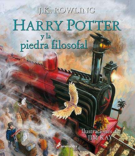 Amazon, Harry Potter y la piedra filosofal - 1. Edición ilustrada, pasta dura.