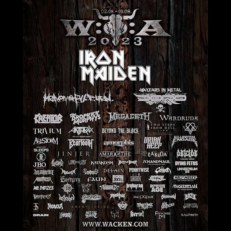 Concierto WOA Wacken 2023 "El Evento mas grande de Metal a nivel