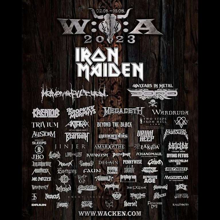 Concierto WOA - Wacken 2023 | "El Evento mas grande de Metal a nivel mundial" | LiveStream GRATIS (Del 2 al 8 Ago)
