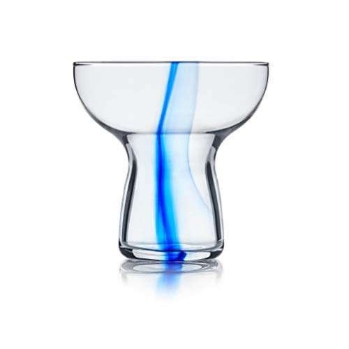 Amazon: Libbey Juego de 6 Copas Margarita de vidrio con listón azul de 300 ml