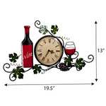 Amazon - Reloj de Pared de Vino, número Romano, Esfera de Reloj de 6 ¼ de diámetro, decoración de Pared, Verde, Talla única