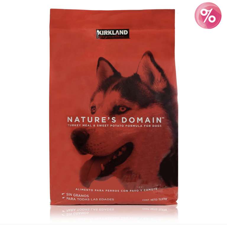 Costco: Kirkland Signature Nature's Domain Alimento para Perro con Pavo y Camote 15.87kg