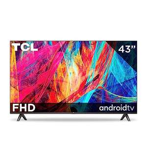 Amazon: TCL Smart TV Pantalla 43" 43S350A Android TV FHD 2K Compatible con Alexa con cupón Bancos seleccionados