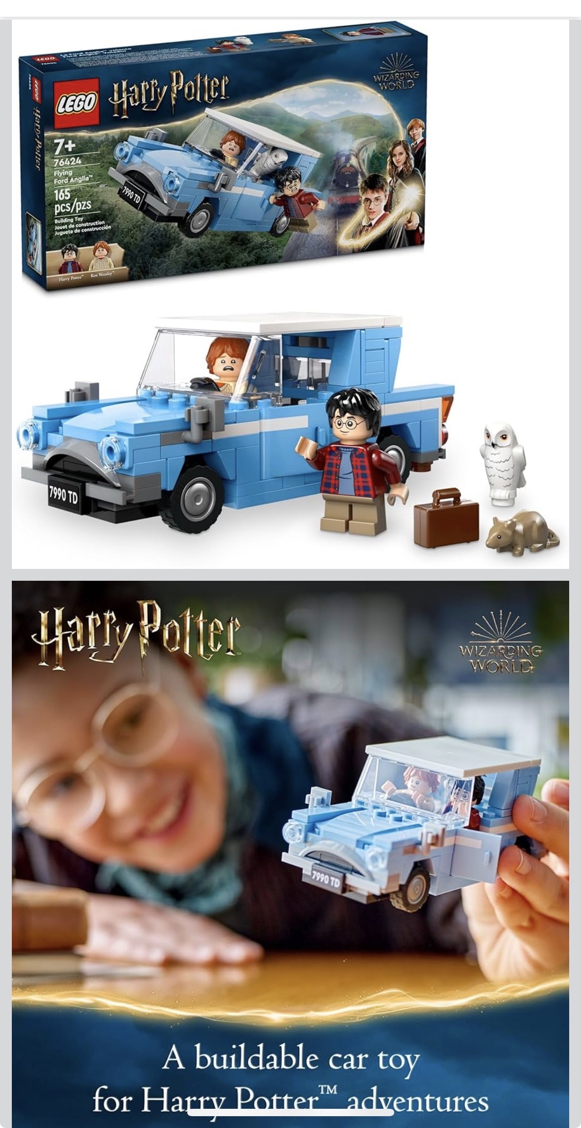 Amazon: LEGO Harry Potter Ford Anglia Volador Juego de Juguetes de fantasía 76424