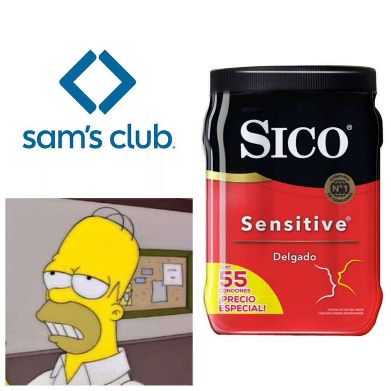 Sam's Club: Sico, Preservativos Sensitive Delgado 55 piezas | pagando con débito