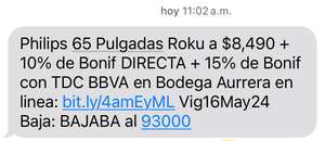 Bodega Aurrera: Pantallas y electrodomésticos con 10% de bonificacion directa + Promos bancarias