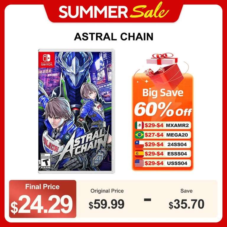 AliExpress: Astral Chain para Nintendo Switch