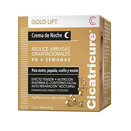 Amazon: Cicatricure GOLD LIFT, Crema de Noche - tarro 50 g | Planea y Ahorra + cupón del vendedor