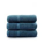 Amazon - Juego de 3 toallas de baño azul Villa Celestia.