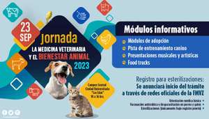 UNAM, jornada veterinaria este 23 de septiembre